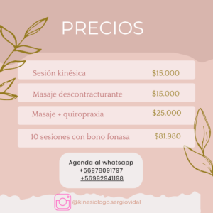 Kinesiologo Sergio Vidal